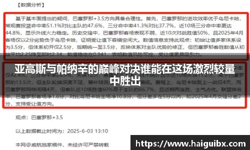 亚高斯与帕纳辛的巅峰对决谁能在这场激烈较量中胜出